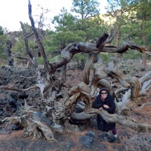 Marion in the Bonito Lava Flow of Sunset Crater